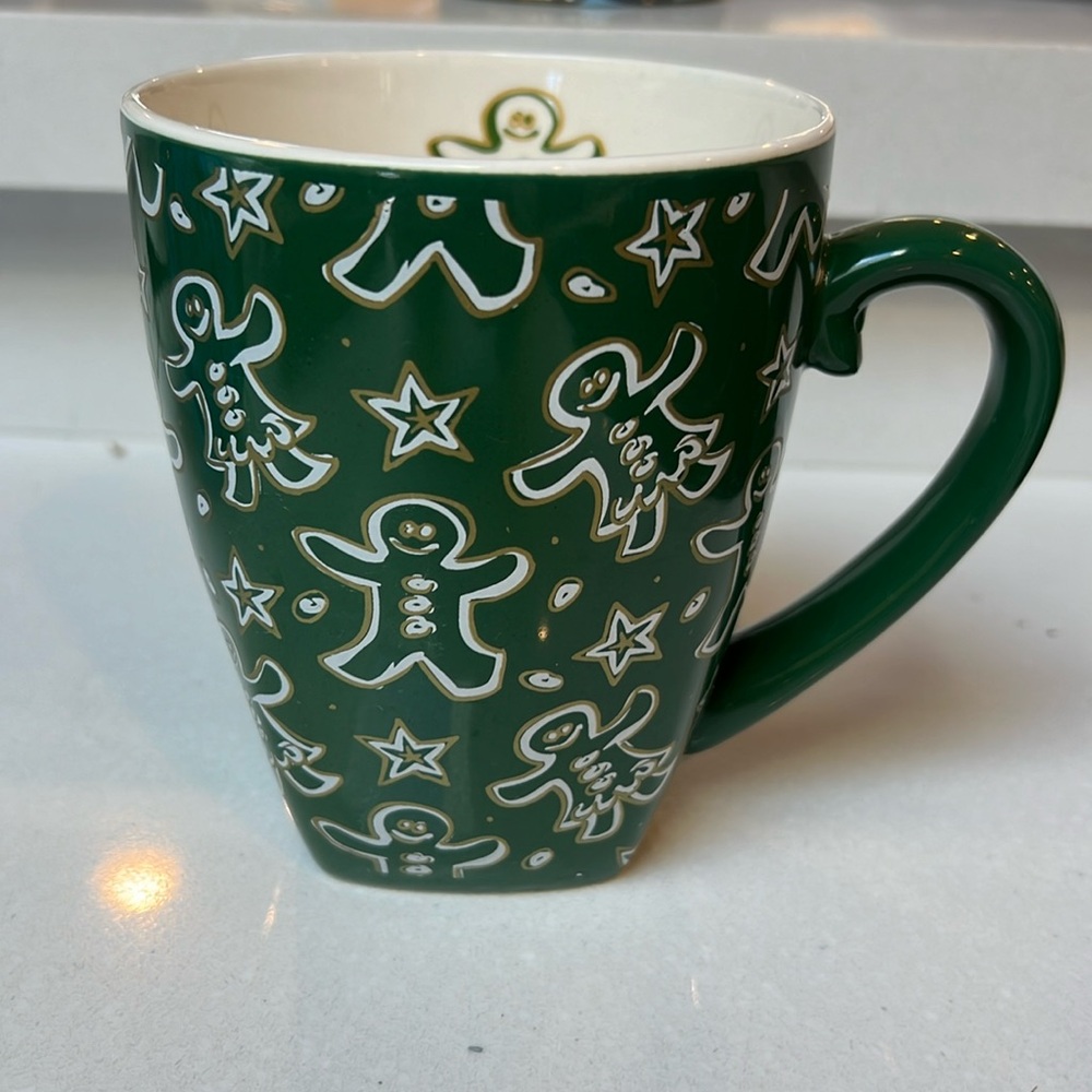 Starbucks Barista Gingerbread Men & Stars Barista Mug 2001